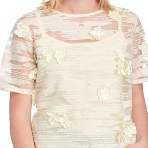 ATHENA MARIE Rosette Blouse with Tank